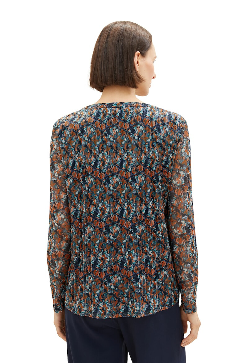 Tom Tailor Bluza cu pliuri si model floral - Pled.ro