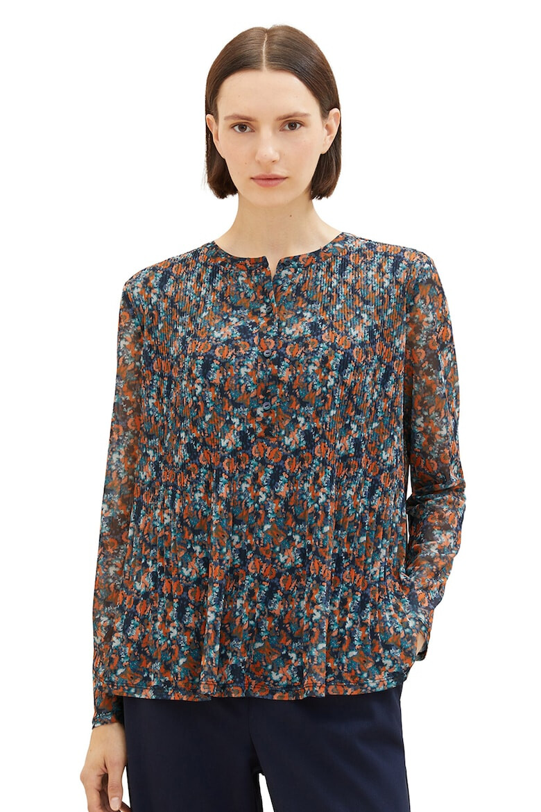 Tom Tailor Bluza cu pliuri si model floral - Pled.ro