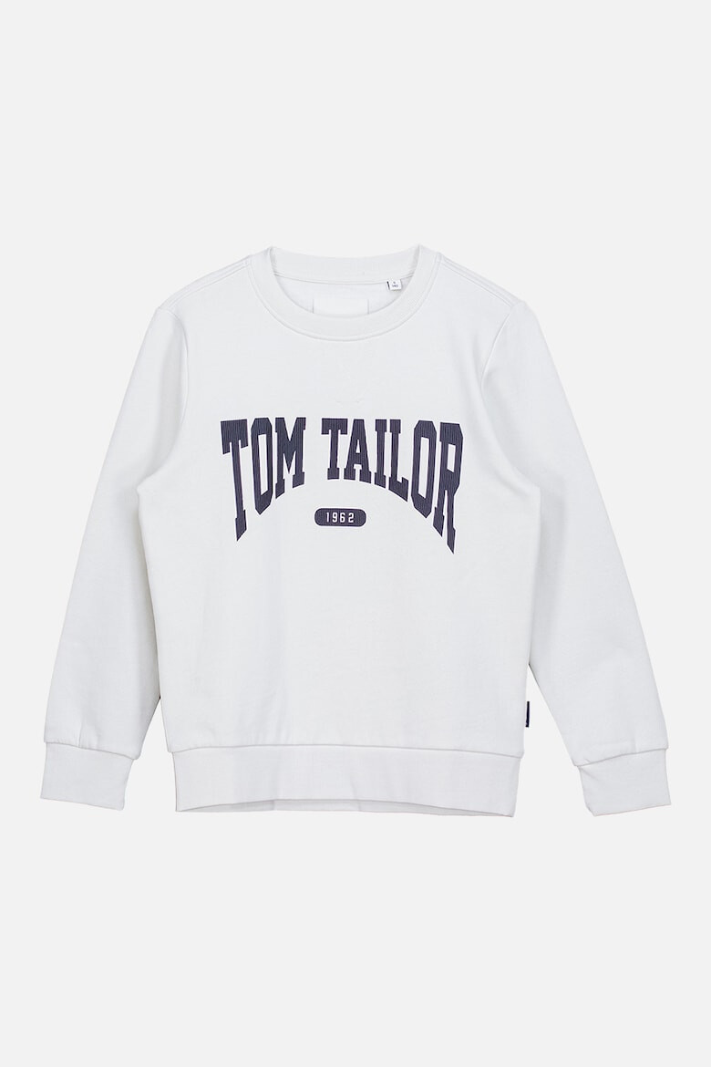 Tom Tailor Bluza de trening de bumbac cu logo - Pled.ro