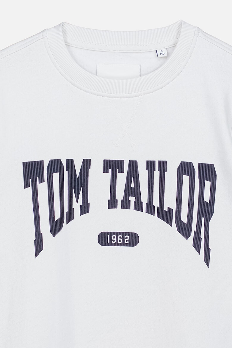 Tom Tailor Bluza de trening de bumbac cu logo - Pled.ro