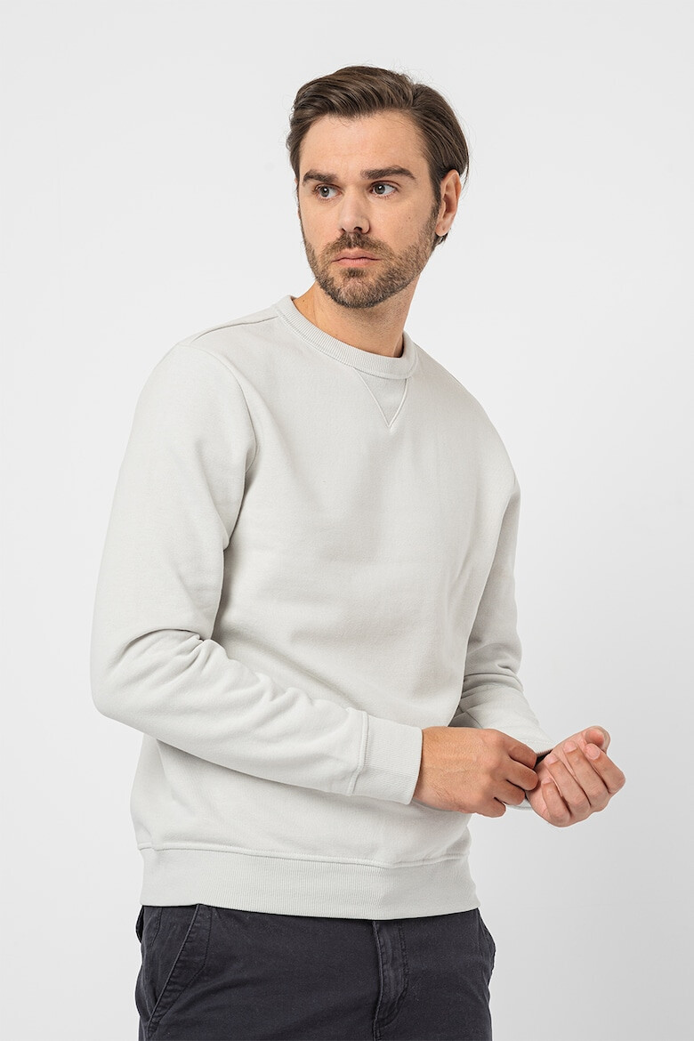 Tom Tailor Bluza sport relaxed fit cu decolteu la baza gatului - Pled.ro