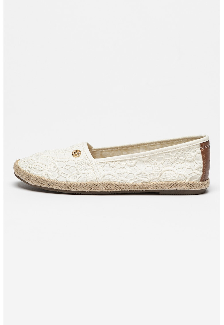 Tom Tailor Espadrile de dantela crosetata cu talpa plata - Pled.ro