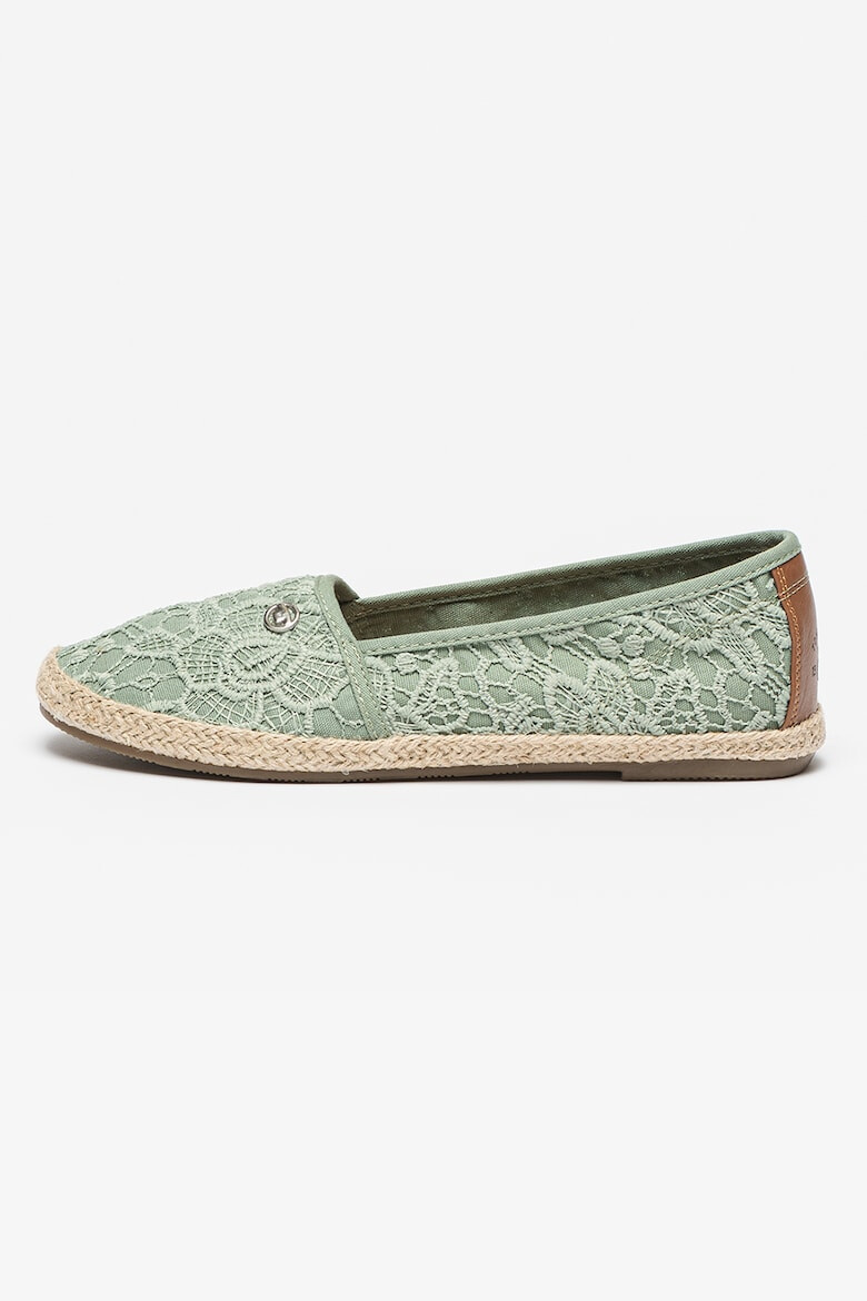 Tom Tailor Espadrile de dantela crosetata cu talpa plata - Pled.ro