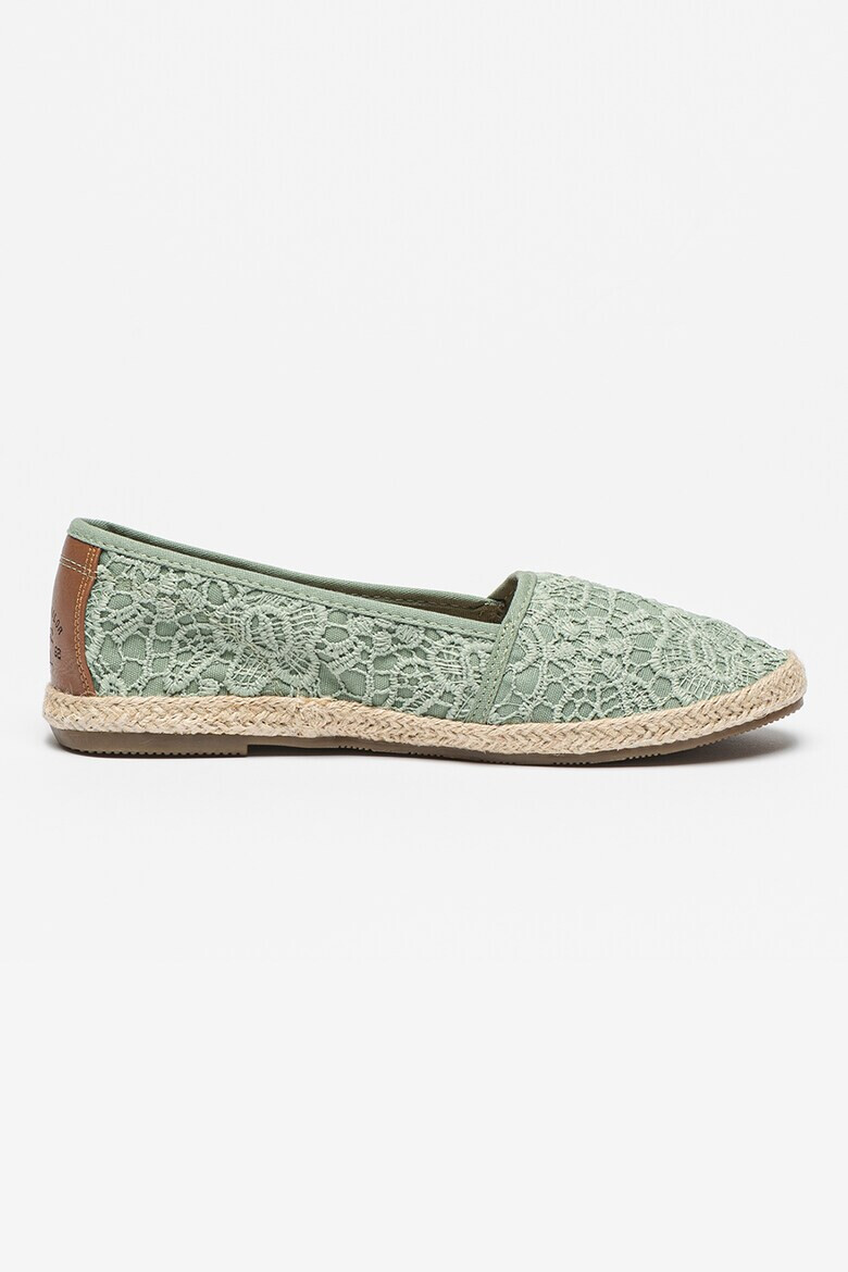 Tom Tailor Espadrile de dantela crosetata cu talpa plata - Pled.ro