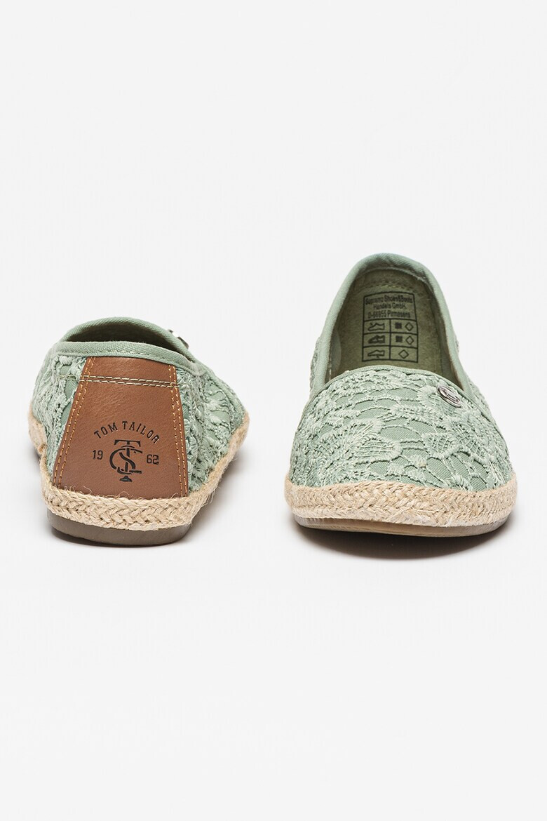 Tom Tailor Espadrile de dantela crosetata cu talpa plata - Pled.ro