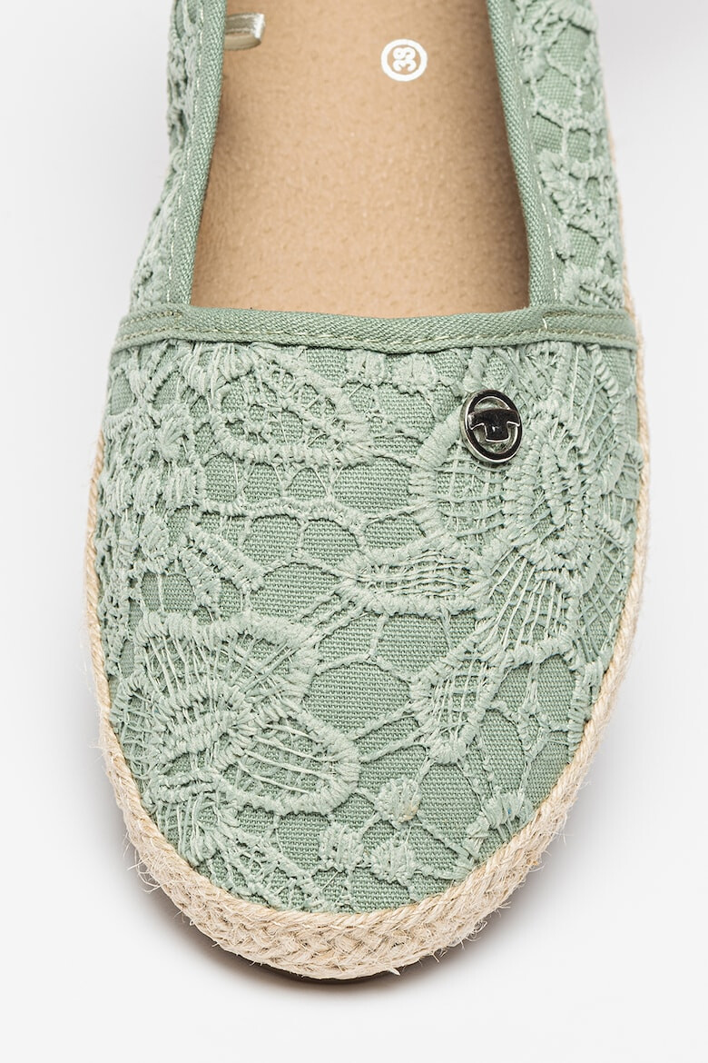 Tom Tailor Espadrile de dantela crosetata cu talpa plata - Pled.ro