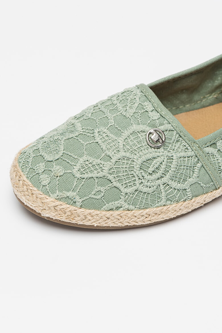 Tom Tailor Espadrile de dantela crosetata cu talpa plata - Pled.ro