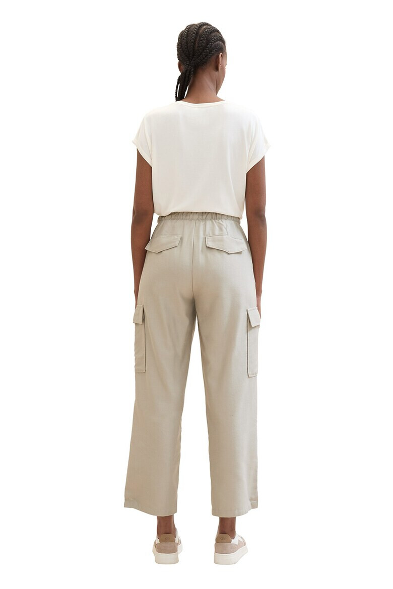 Tom Tailor Pantaloni cargo ampli din amestec de lyocell - Pled.ro