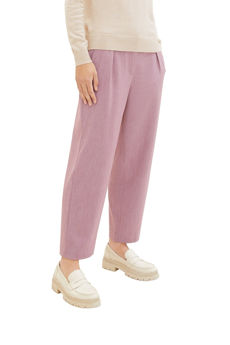 Tom Tailor Pantaloni crop cu talie medie - Pled.ro