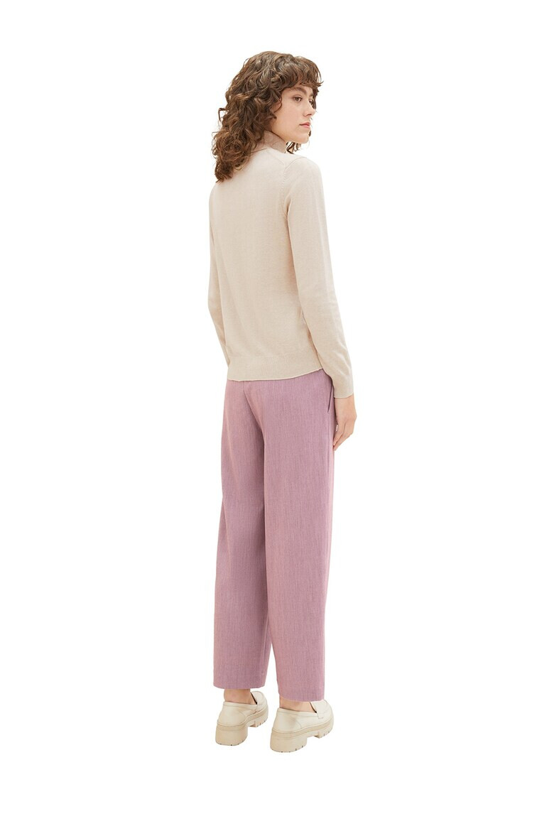 Tom Tailor Pantaloni crop cu talie medie - Pled.ro