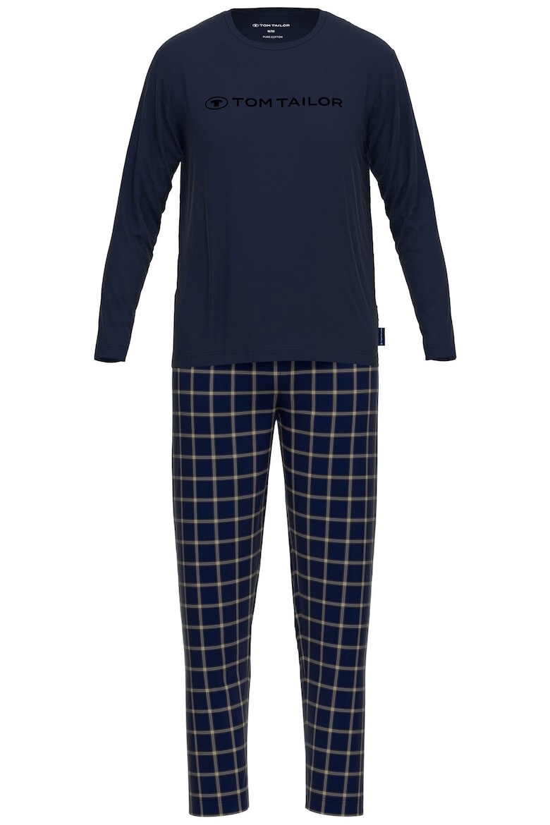 Tom Tailor Pijama de bumbac cu imprimeu logo - Pled.ro