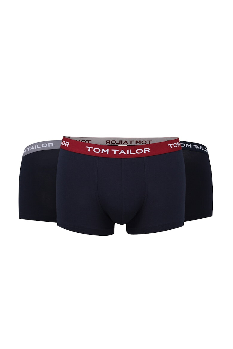 Tom Tailor Set de boxeri cu banda logo in talie - 3 perechi - Pled.ro