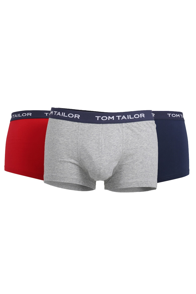 Tom Tailor Set de boxeri cu banda logo in talie - 3 perechi - Pled.ro