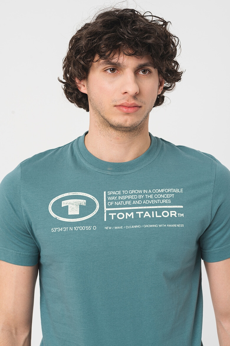 Tom Tailor Tricou de bumbac cu imprimeu logo - Pled.ro