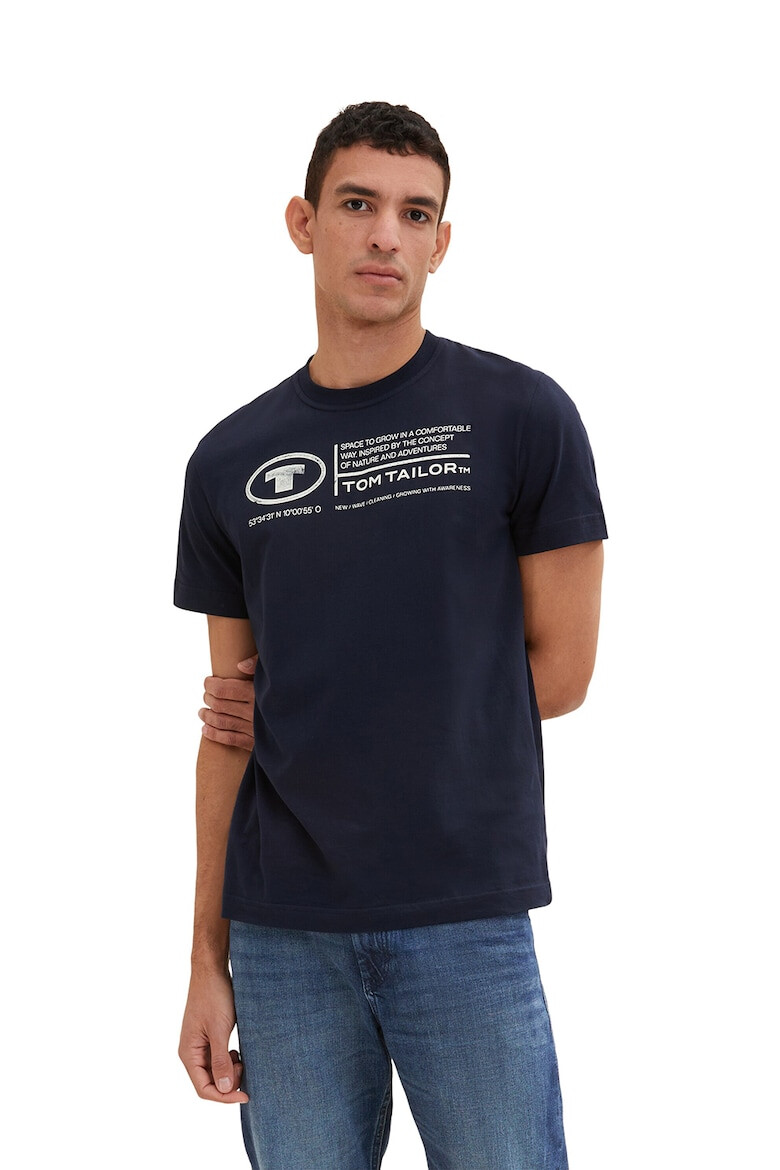 Tom Tailor Tricou de bumbac cu imprimeu logo - Pled.ro