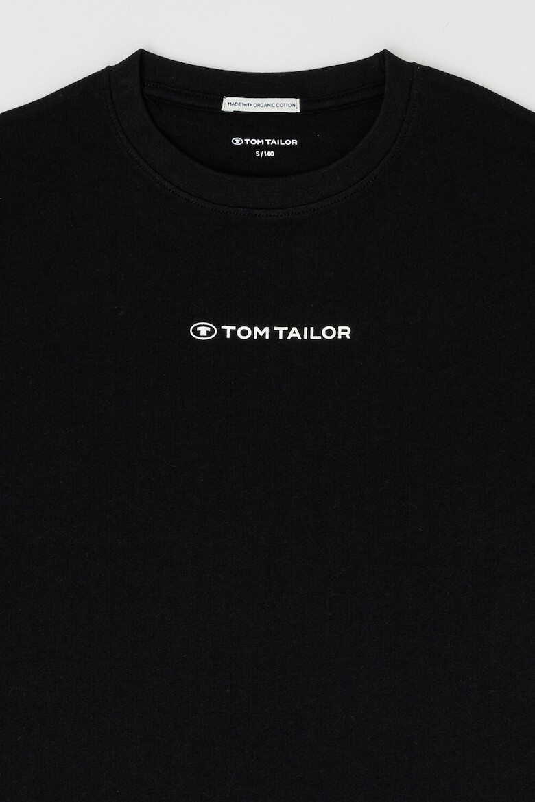 Tom Tailor Tricou de bumbac organic cu logo - Pled.ro