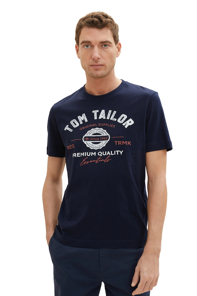 Tom Tailor Tricou din bumbac cu imprimeu logo - Pled.ro