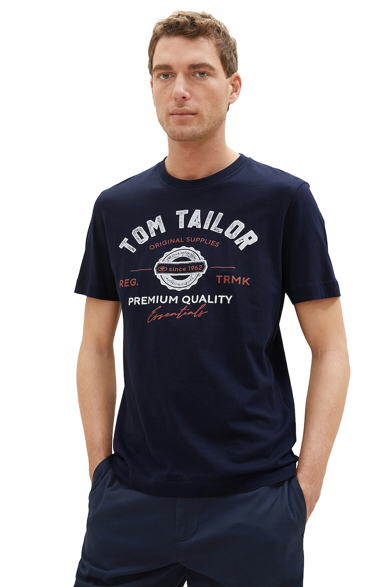 Tom Tailor Tricou din bumbac cu imprimeu logo - Pled.ro