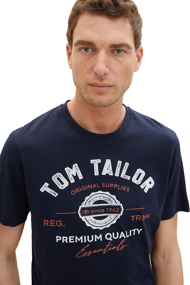 Tom Tailor Tricou din bumbac cu imprimeu logo - Pled.ro