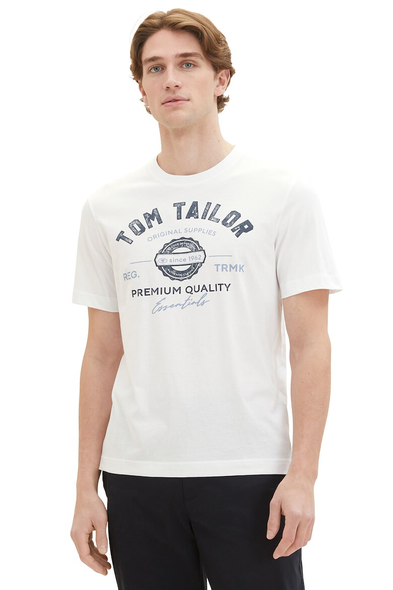 Tom Tailor Tricou din bumbac cu imprimeu logo - Pled.ro