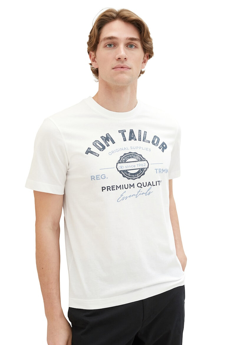 Tom Tailor Tricou din bumbac cu imprimeu logo - Pled.ro