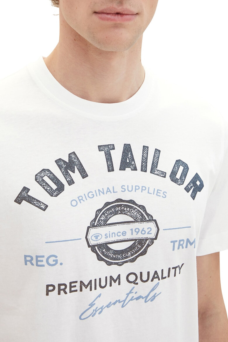 Tom Tailor Tricou din bumbac cu imprimeu logo - Pled.ro