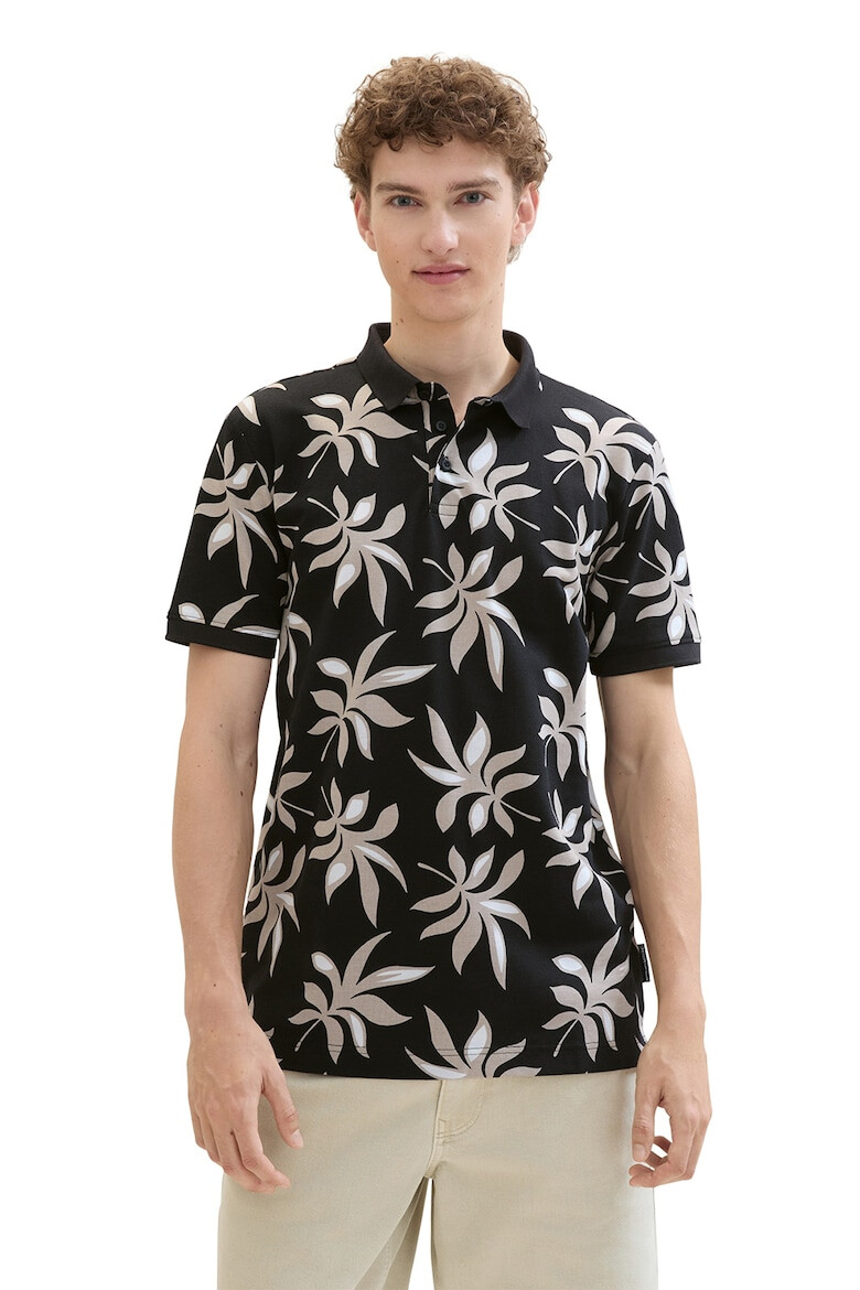 Tom Tailor Tricou polo de bumbac cu imprimeu floral - Pled.ro