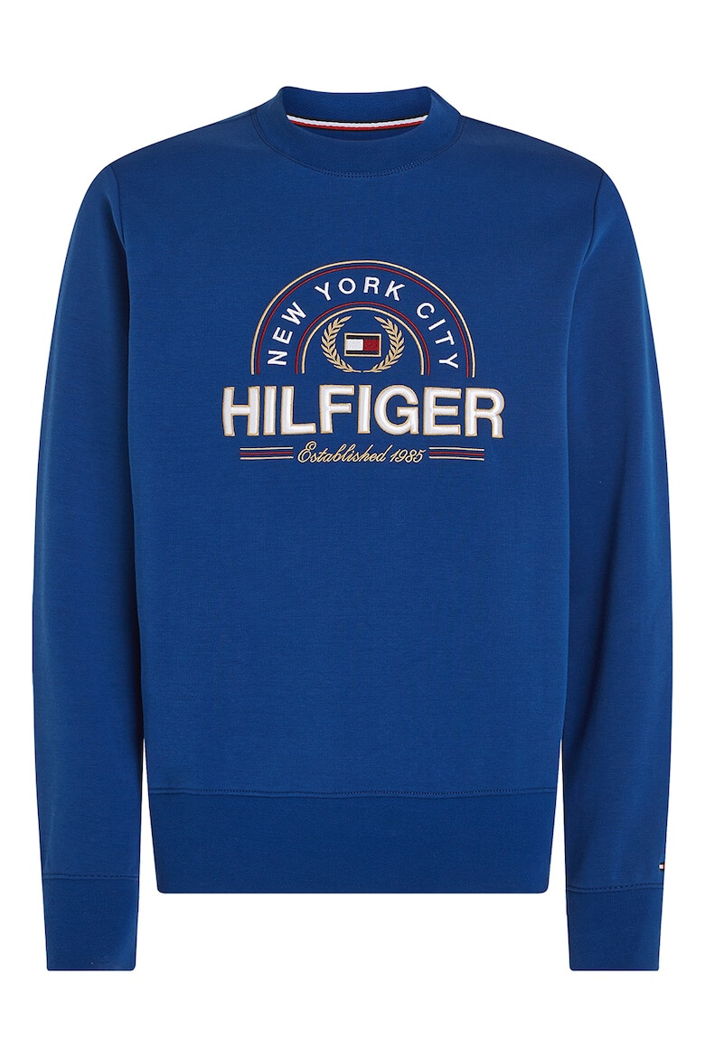 Tommy Hilfiger Bluza de trening cu decolteu la baza gatului si logo brodat - Pled.ro