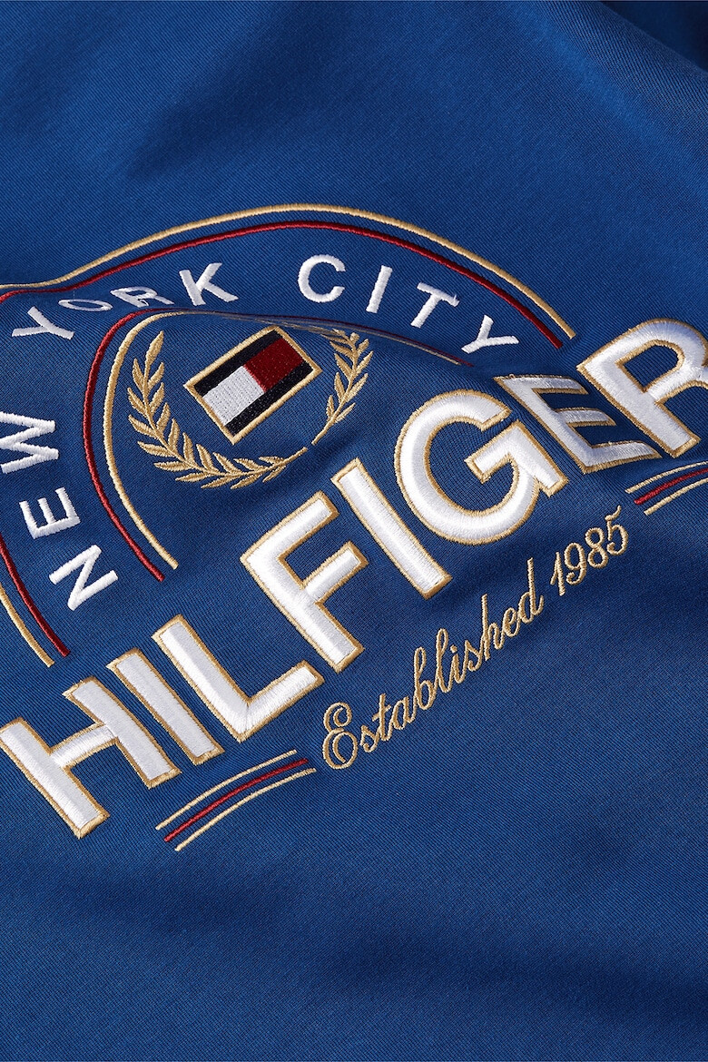 Tommy Hilfiger Bluza de trening cu decolteu la baza gatului si logo brodat - Pled.ro