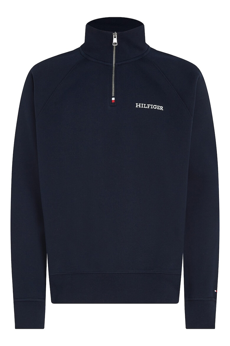 Tommy Hilfiger Bluza de trening cu fermoar scurt si maneci raglan - Pled.ro