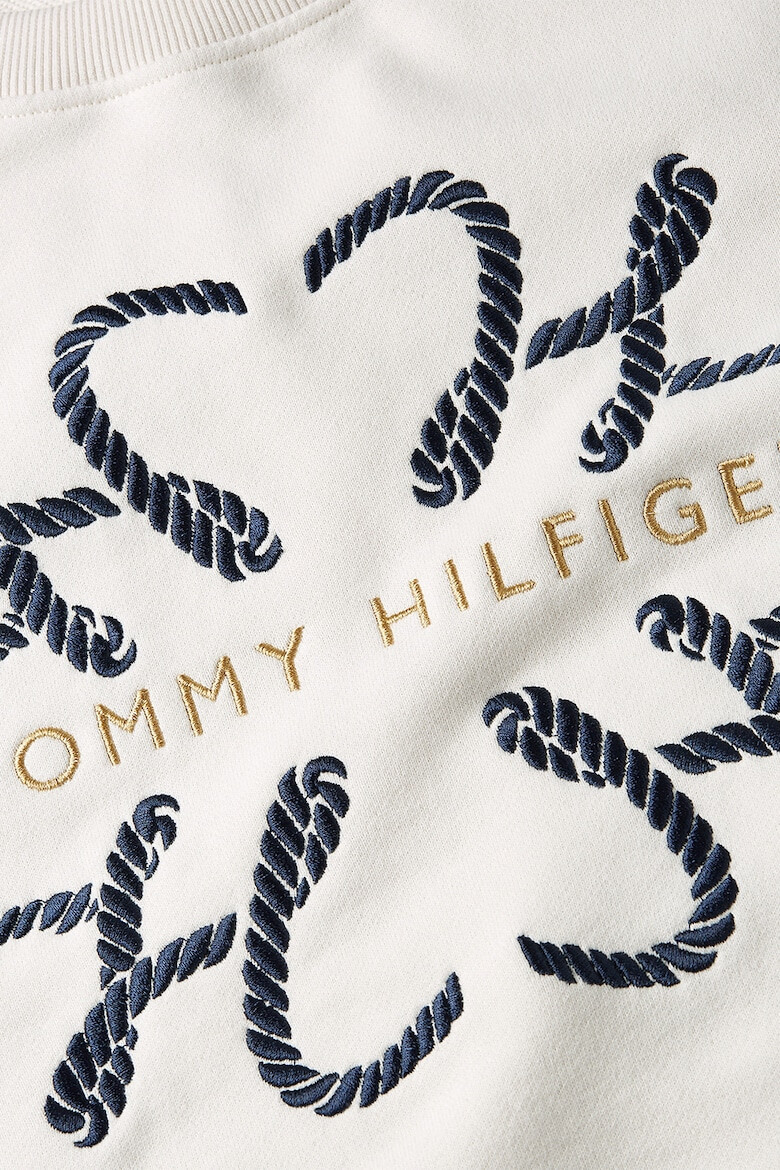 Tommy Hilfiger Bluza sport cu decolteu la baza gatului si broderie logo - Pled.ro