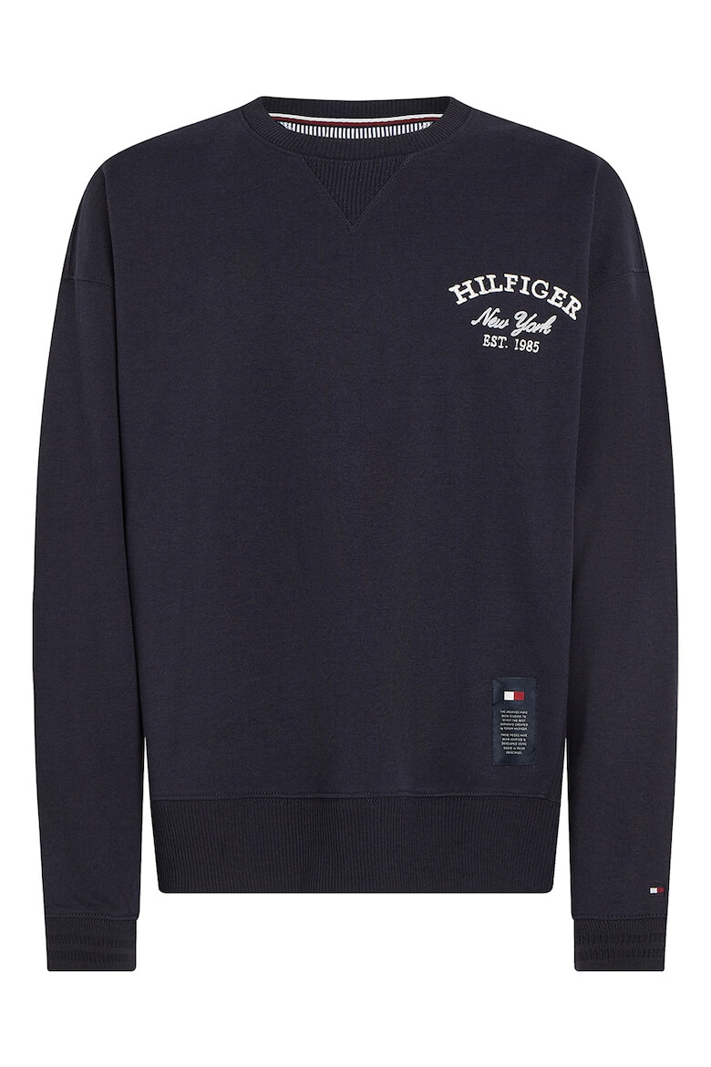 Tommy Hilfiger Bluza sport cu decolteu la baza gatului si logo brodat - Pled.ro