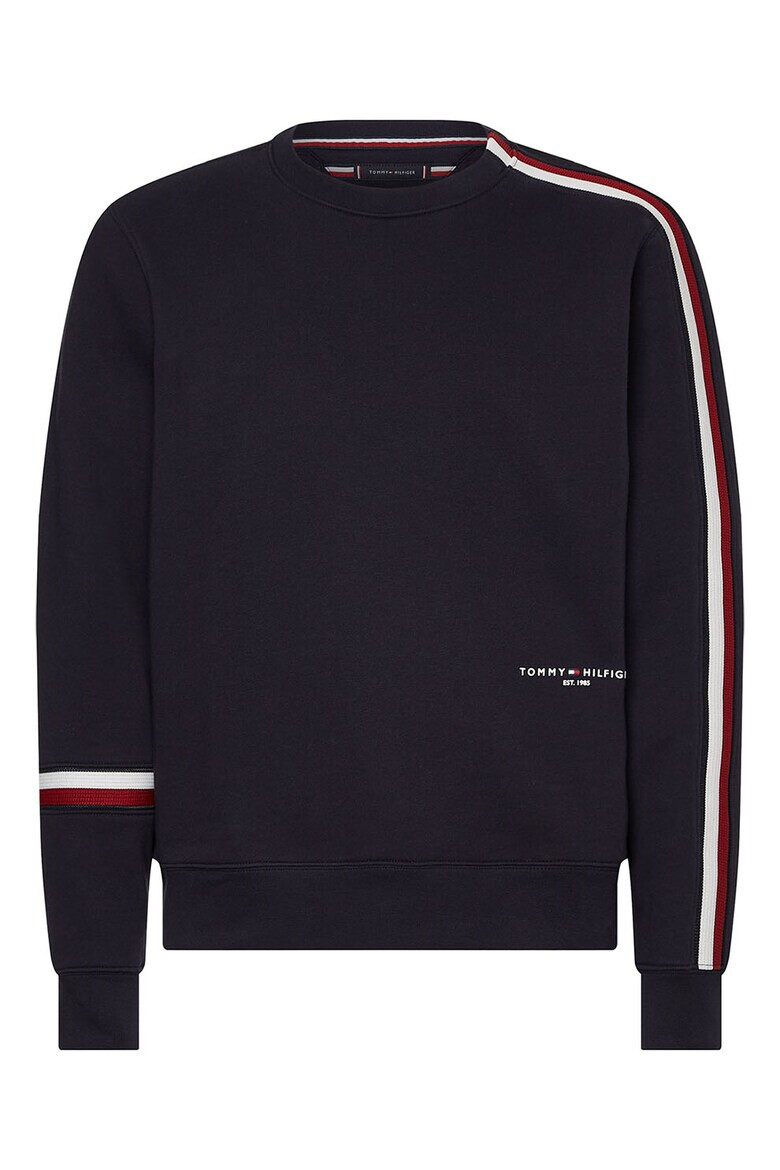 Tommy Hilfiger Bluza sport din bumbac organic cu decolteu la baza gatului - Pled.ro