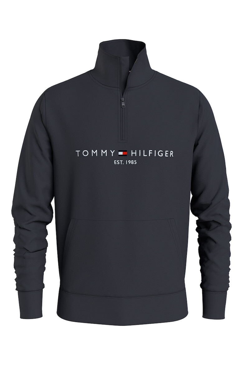 Tommy Hilfiger Bluza sport regular fit cu fermoar scurt si logo brodat - Pled.ro