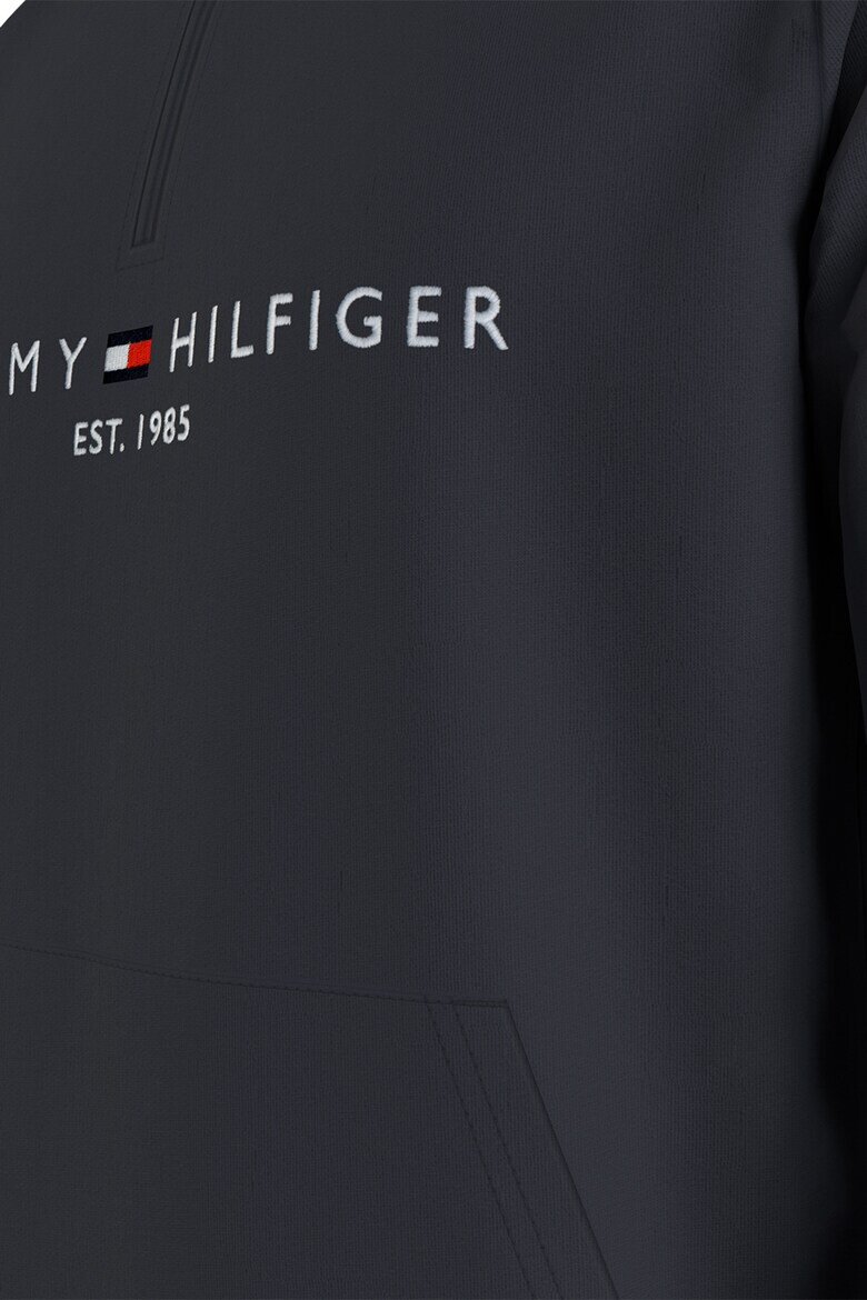 Tommy Hilfiger Bluza sport regular fit cu fermoar scurt si logo brodat - Pled.ro