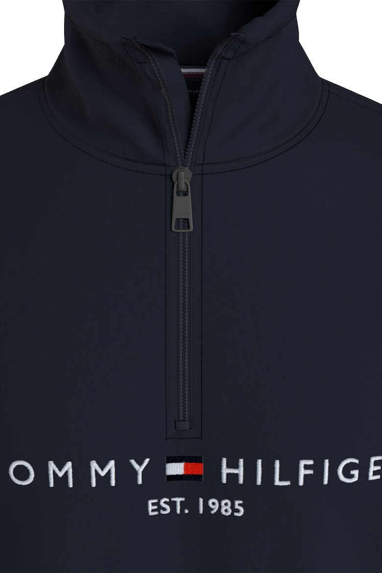 Tommy Hilfiger Bluza sport regular fit cu fermoar scurt si logo brodat - Pled.ro