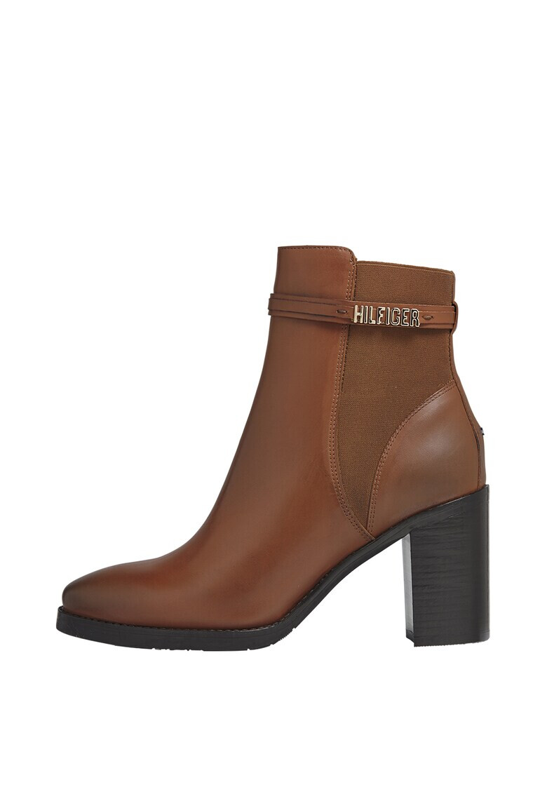 Tommy Hilfiger Botine Chelsea din piele cu toc bloc - Pled.ro