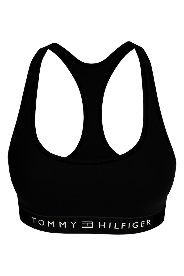 Tommy Hilfiger Bustiera cu spate decupat si logo - Pled.ro