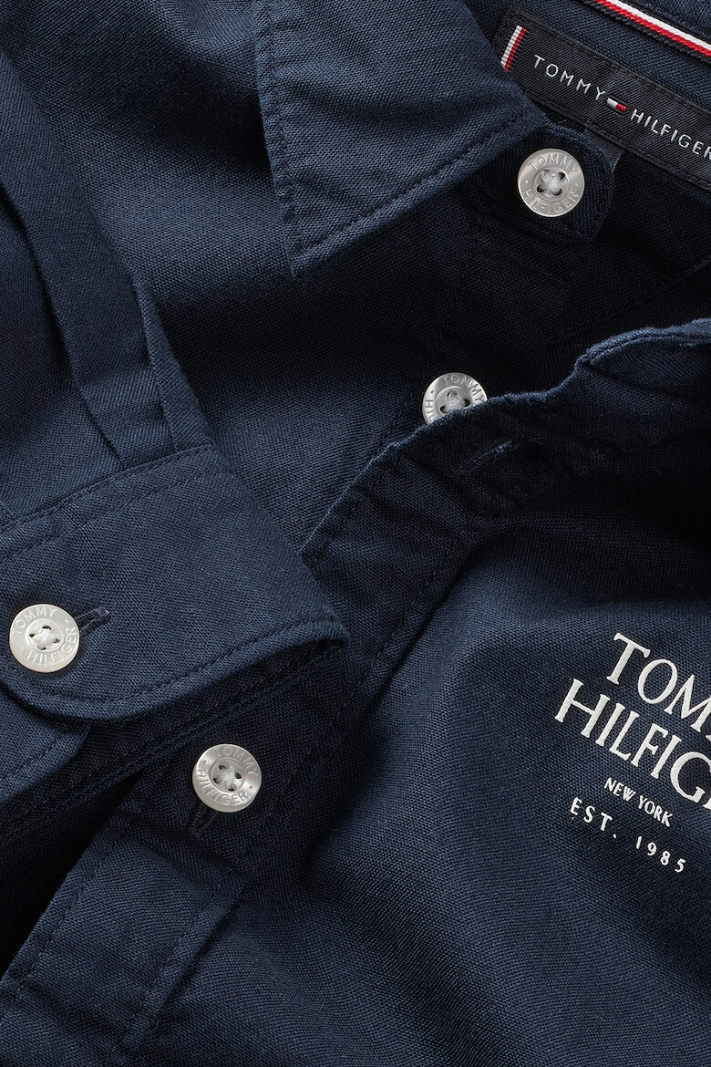 Tommy Hilfiger Camasa din amestec de bumbac organic cu logo - Pled.ro