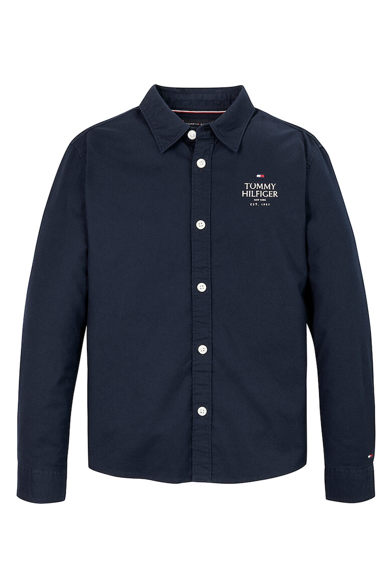 Tommy Hilfiger Camasa din amestec de bumbac organic cu logo - Pled.ro