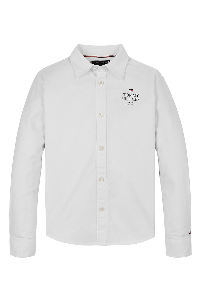 Tommy Hilfiger Camasa din amestec de bumbac organic cu logo - Pled.ro