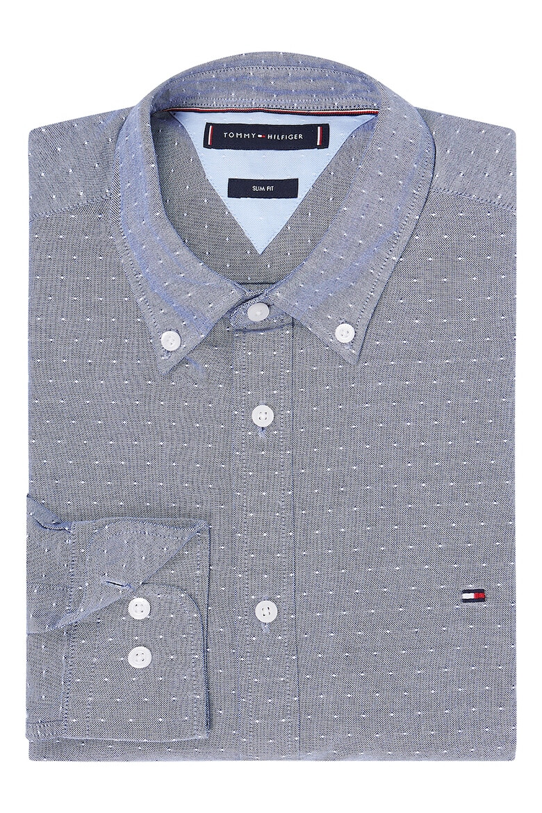 Tommy Hilfiger Camasa slim fit din amestec de bumbac organic - Pled.ro