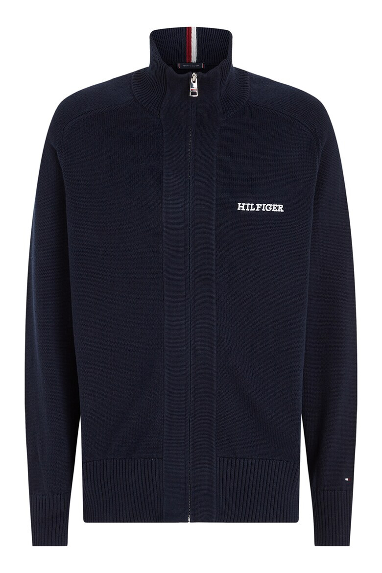 Tommy Hilfiger Cardigan cu logo si fermoar - Pled.ro