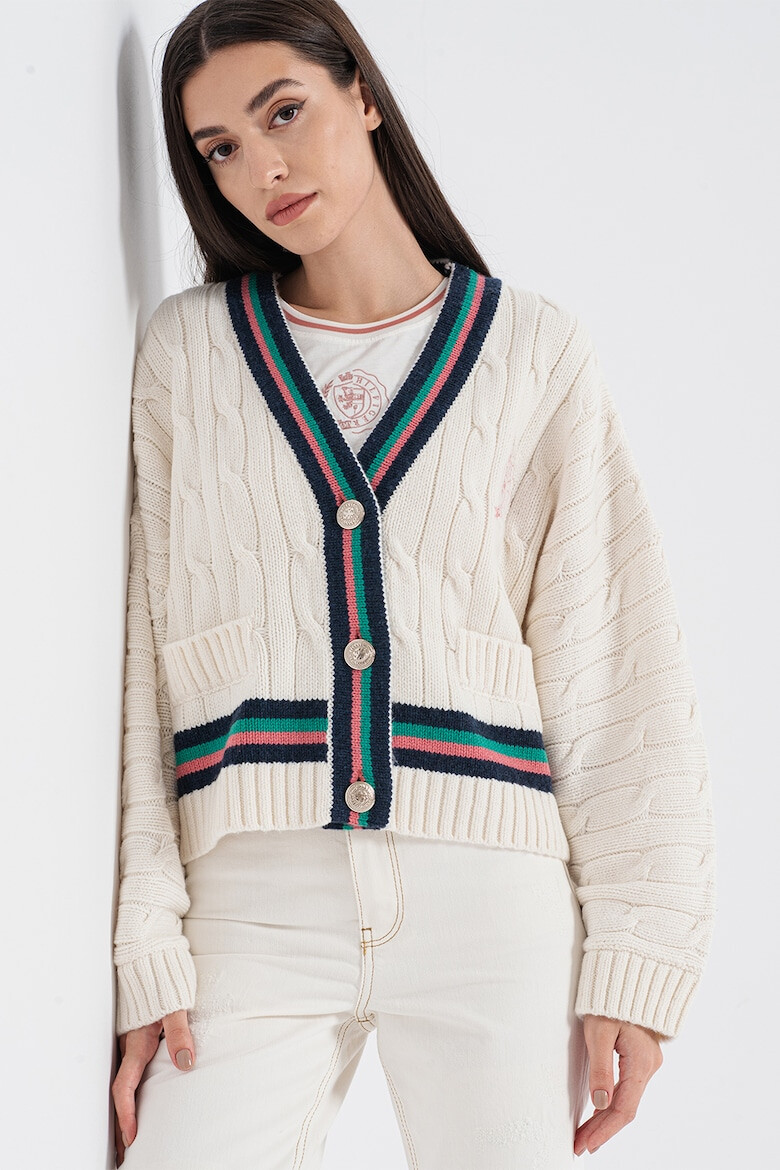 Tommy Hilfiger Cardigan cu torsade Icon - Pled.ro