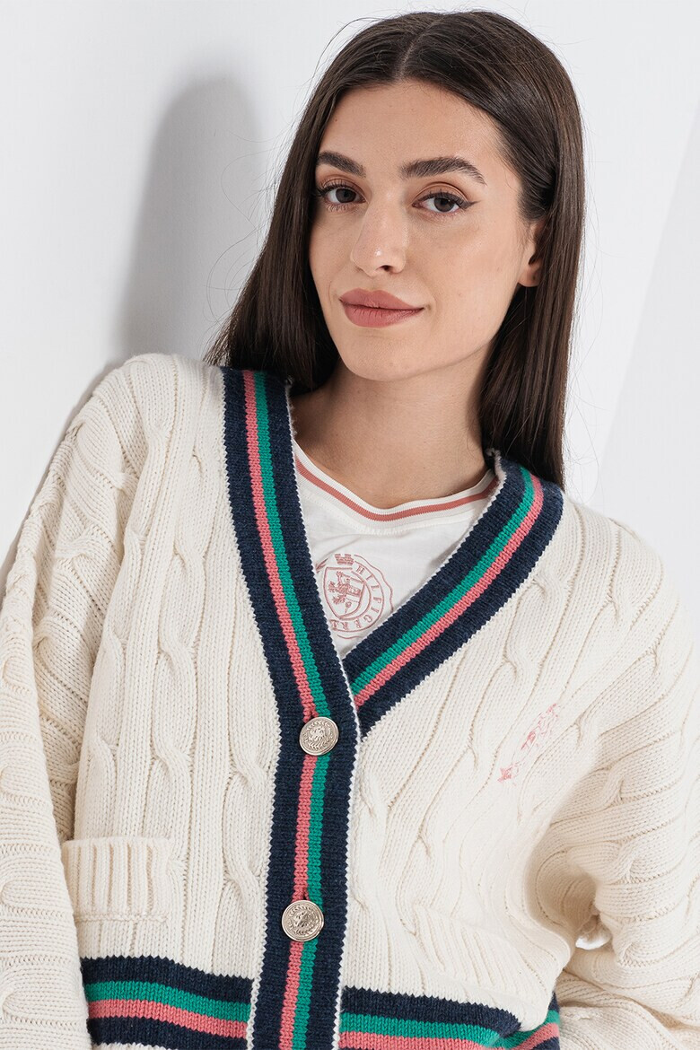 Tommy Hilfiger Cardigan cu torsade Icon - Pled.ro