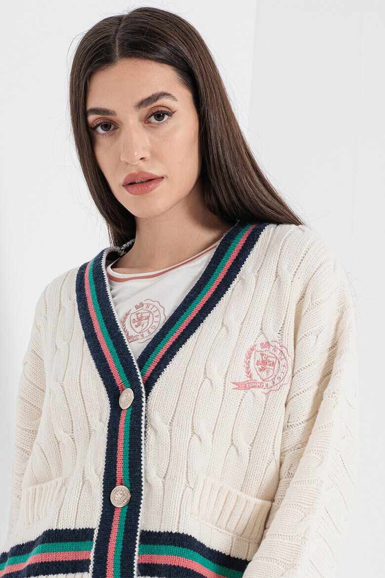 Tommy Hilfiger Cardigan cu torsade Icon - Pled.ro