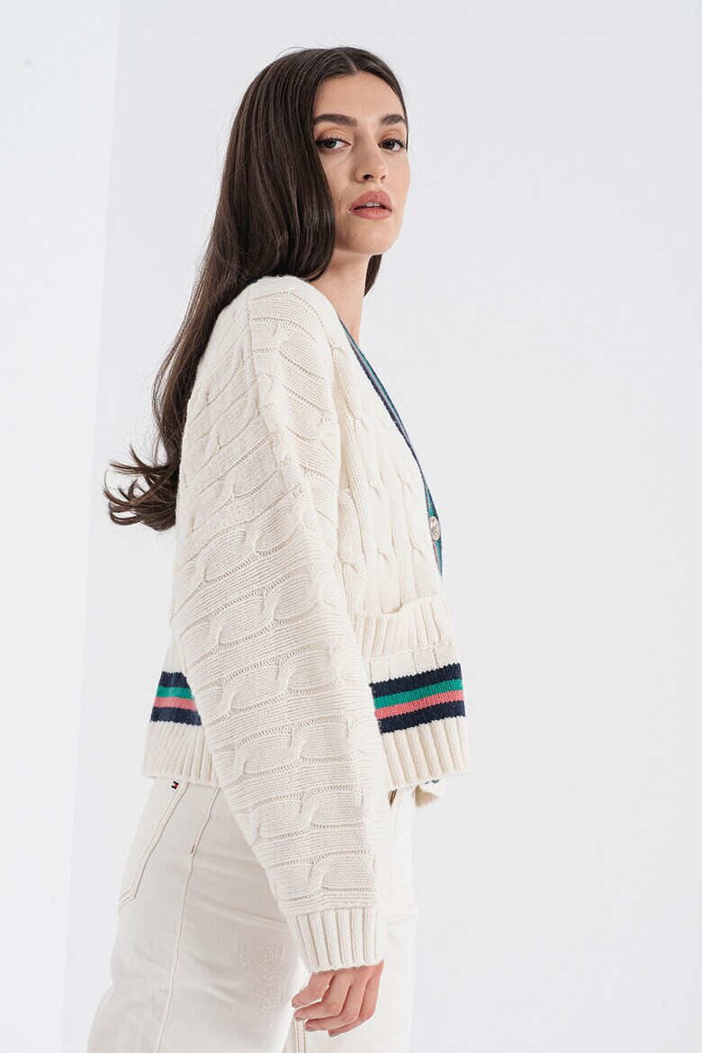 Tommy Hilfiger Cardigan cu torsade Icon - Pled.ro