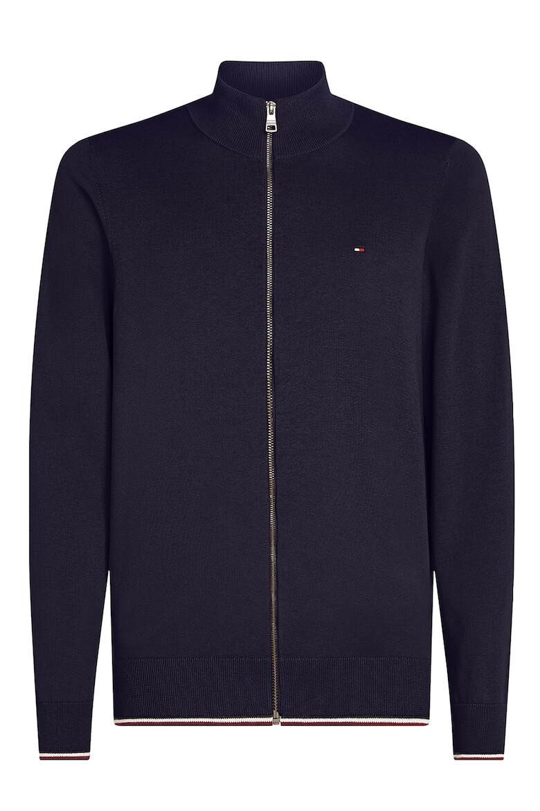 Tommy Hilfiger Cardigan din amestec de matase cu fermoar - Pled.ro