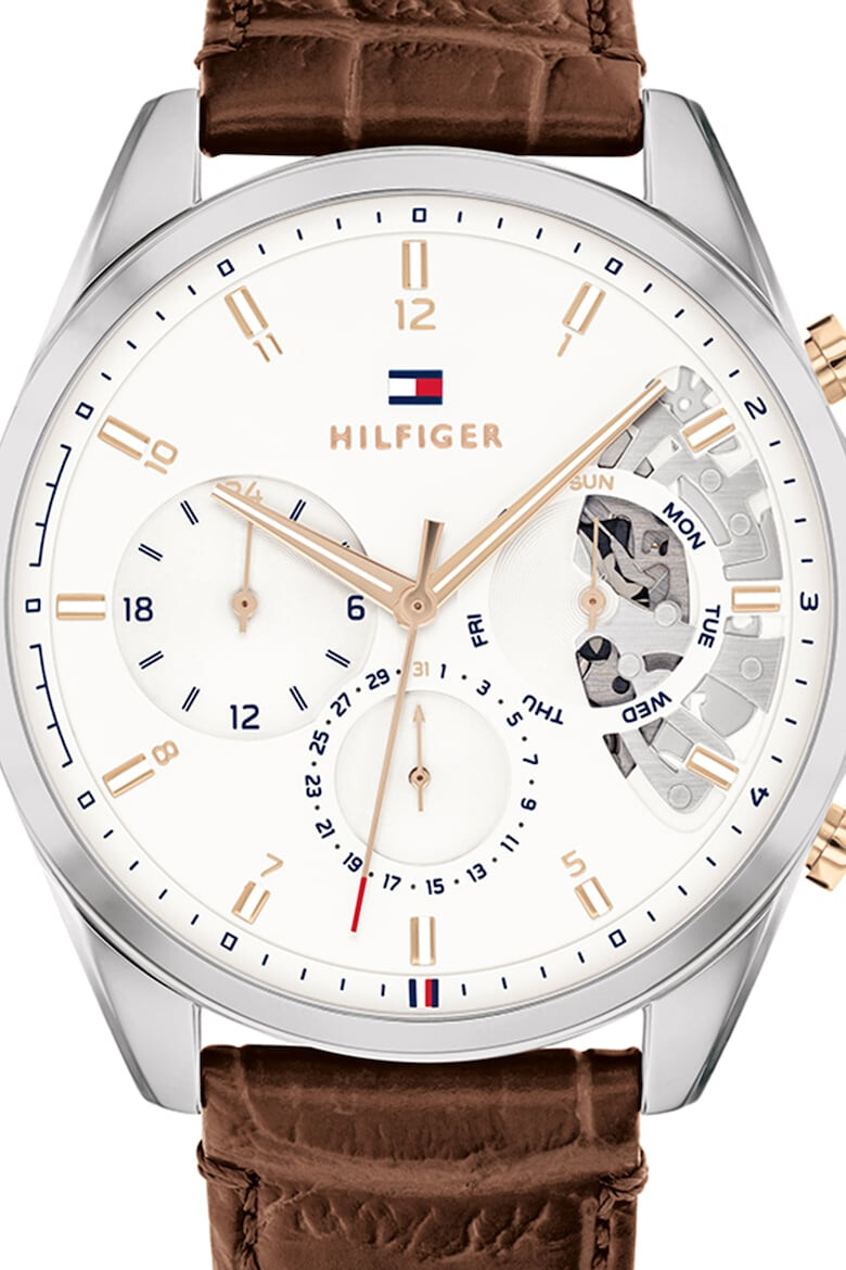 Tommy Hilfiger Ceas cu functii multiple si curea de piele - Pled.ro