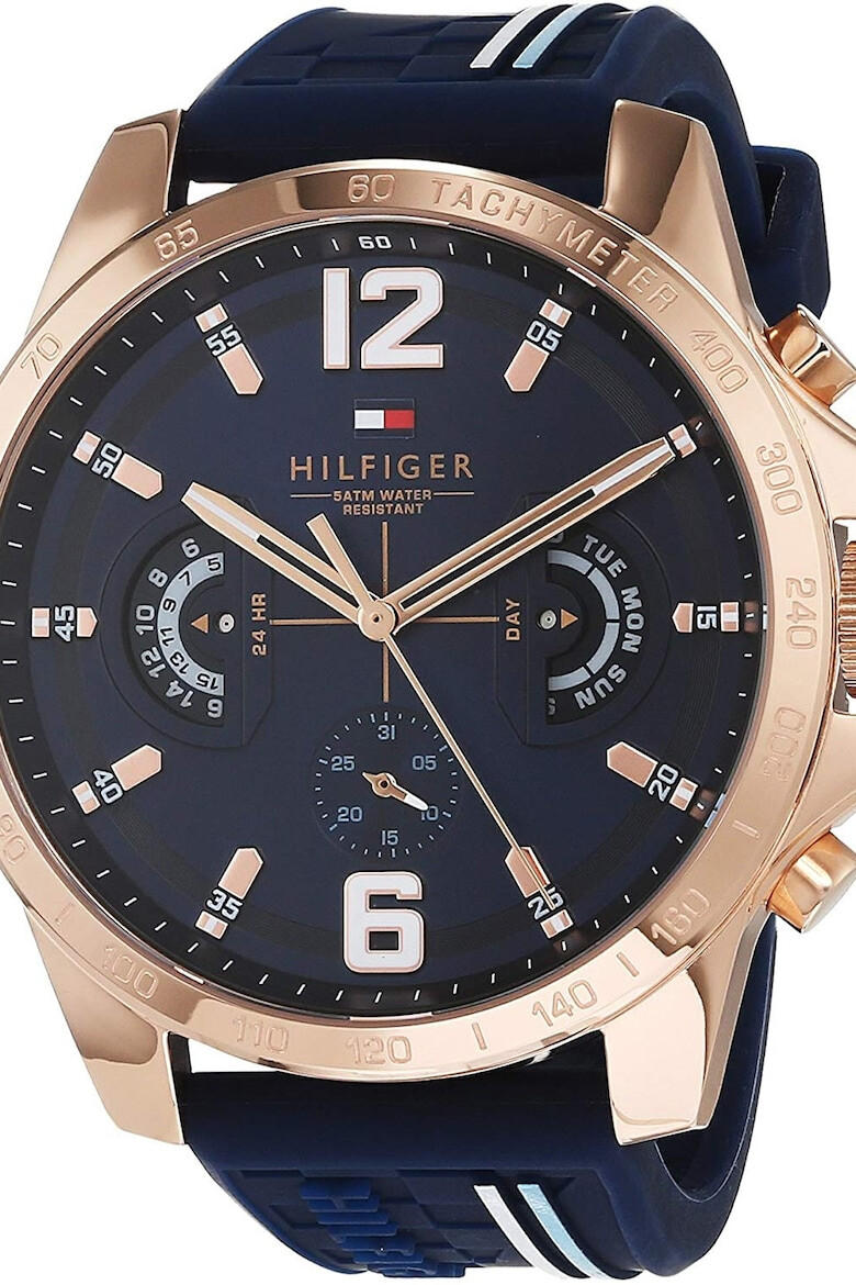 Tommy Hilfiger Ceas cu functii multiple si curea de silicon - Pled.ro